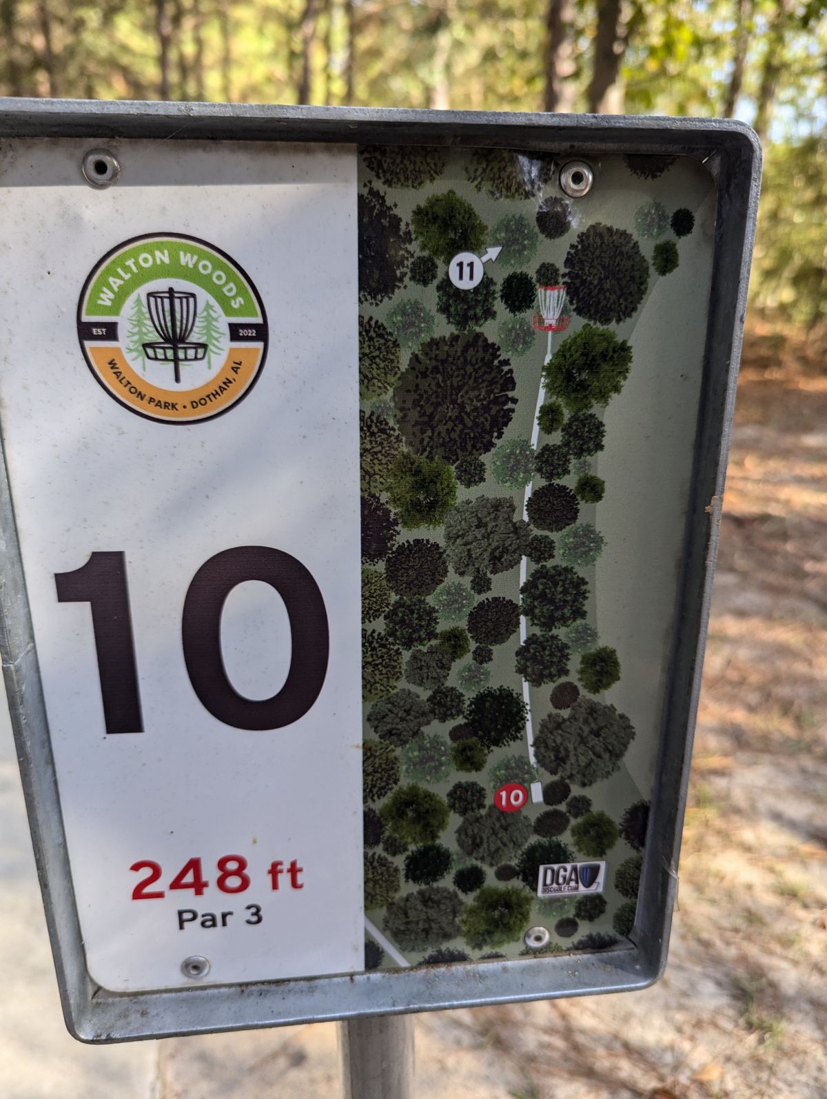 Tee sign of 10