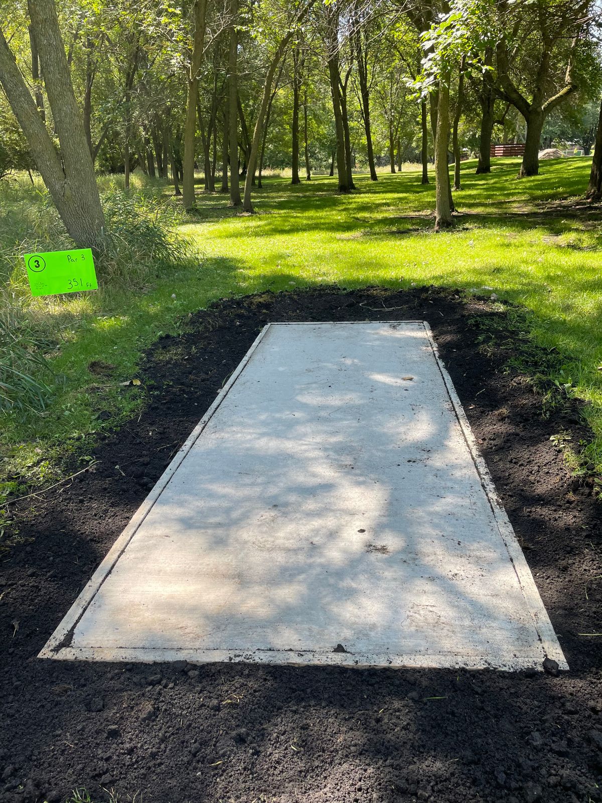 Hole 3 tee pad