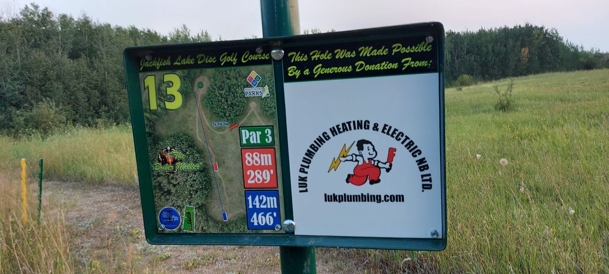 Hole sign #13.🍂🍃🍂🍃