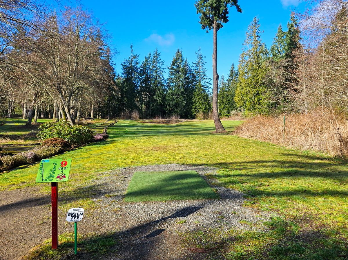 Hole 9 tee pad
