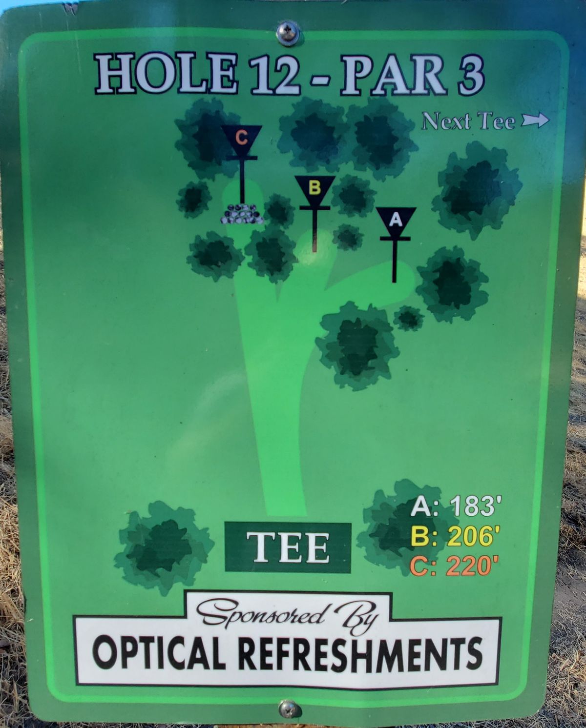 Hole 12 Sign