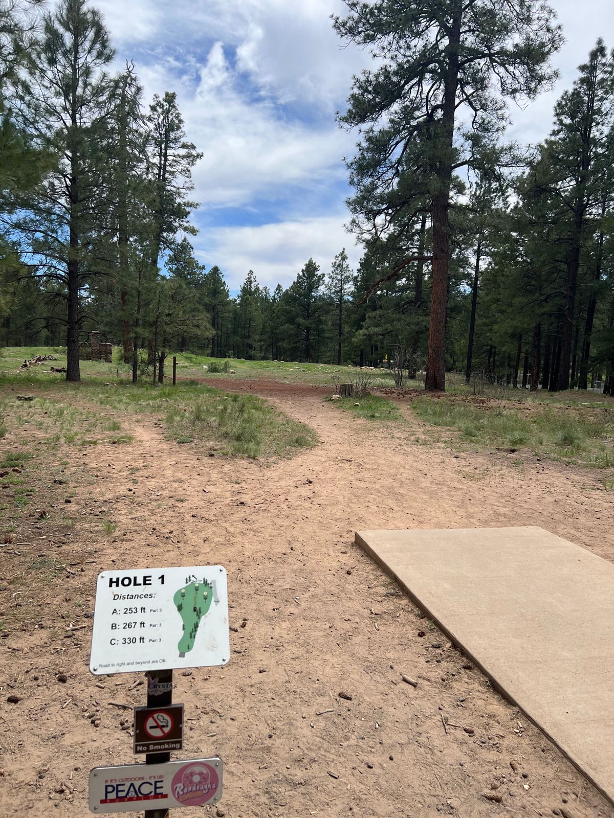 Hole 1. Nice view to start the round.