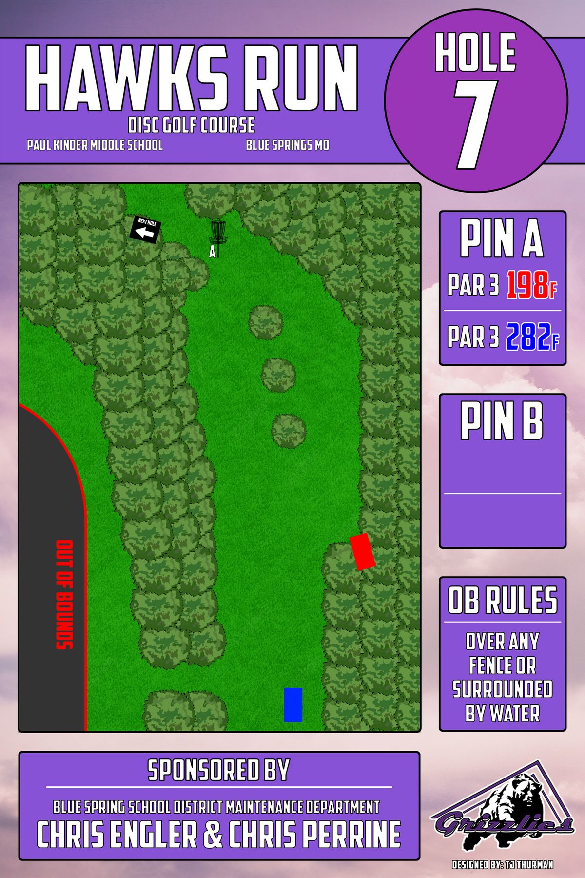 Hole 7 - Tee Sign