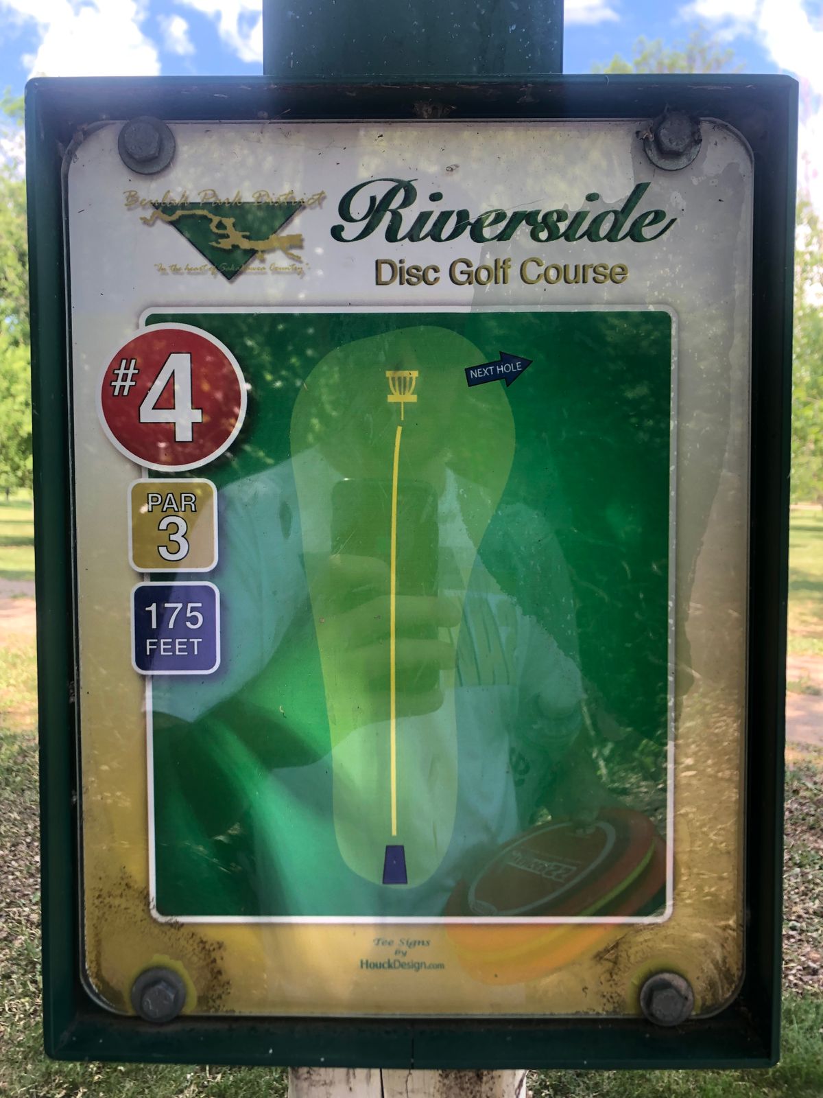 Hole #4 Tee Sign
