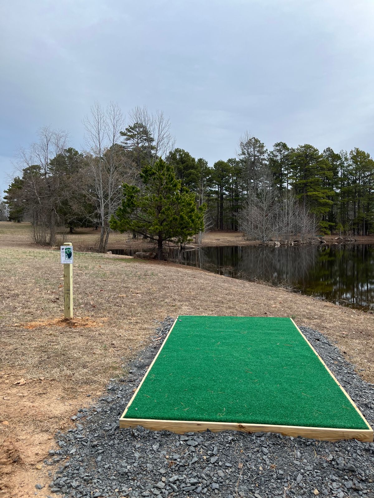 Hole 3 across the pond