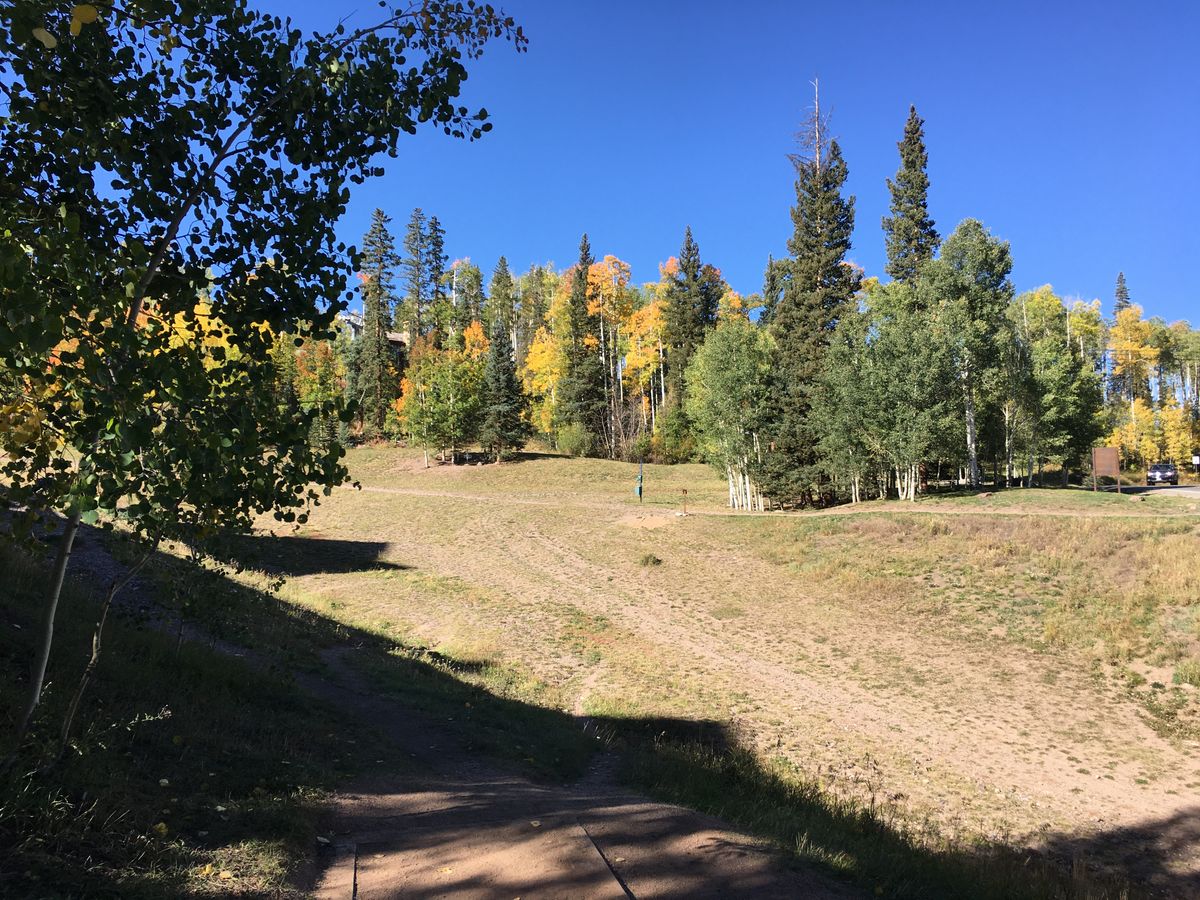 1st hole - taken Sept 2021. Great course. Bring water and your walking/hiking shoes.
