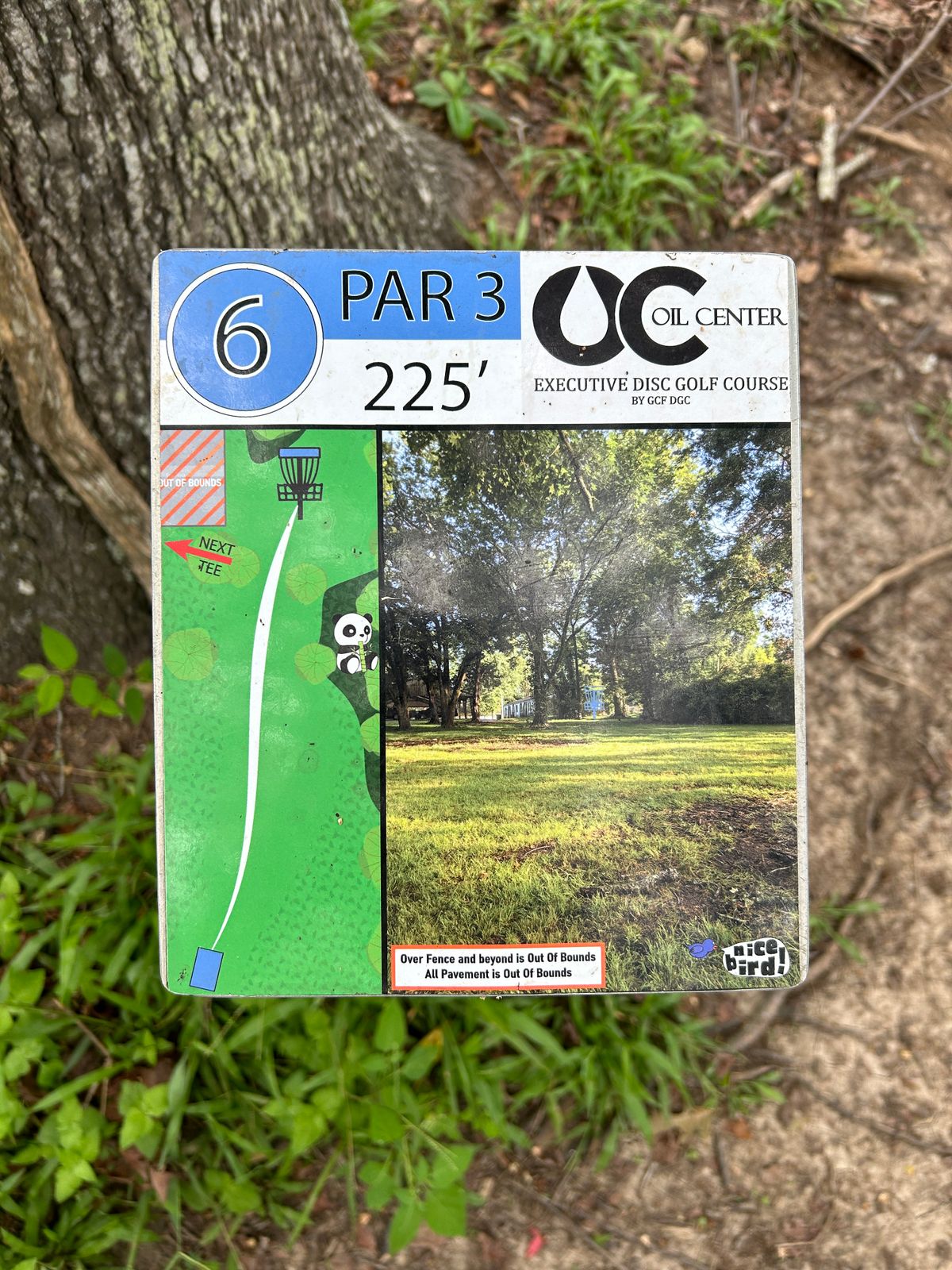Hole 6 Tee Sign