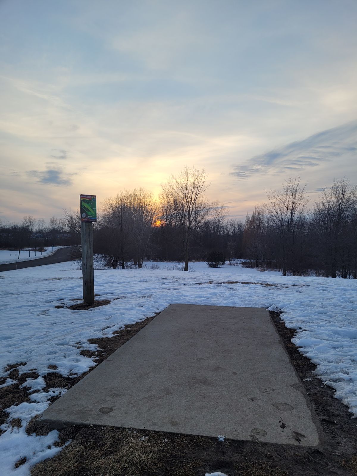 Great sunset on hole #3