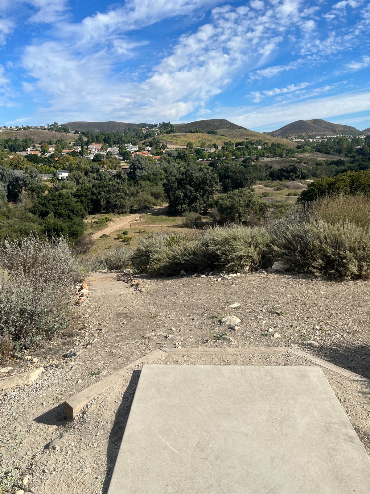 Tee pad #6 off mountain