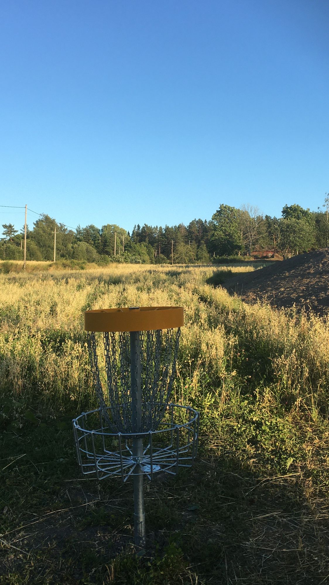 From behind the ninth hole.