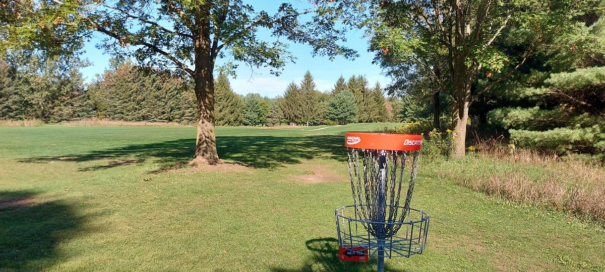 Reverse back up the fairway on hole 6.🇨🇦🌲🍁🇨🇦🍁🇨🇦