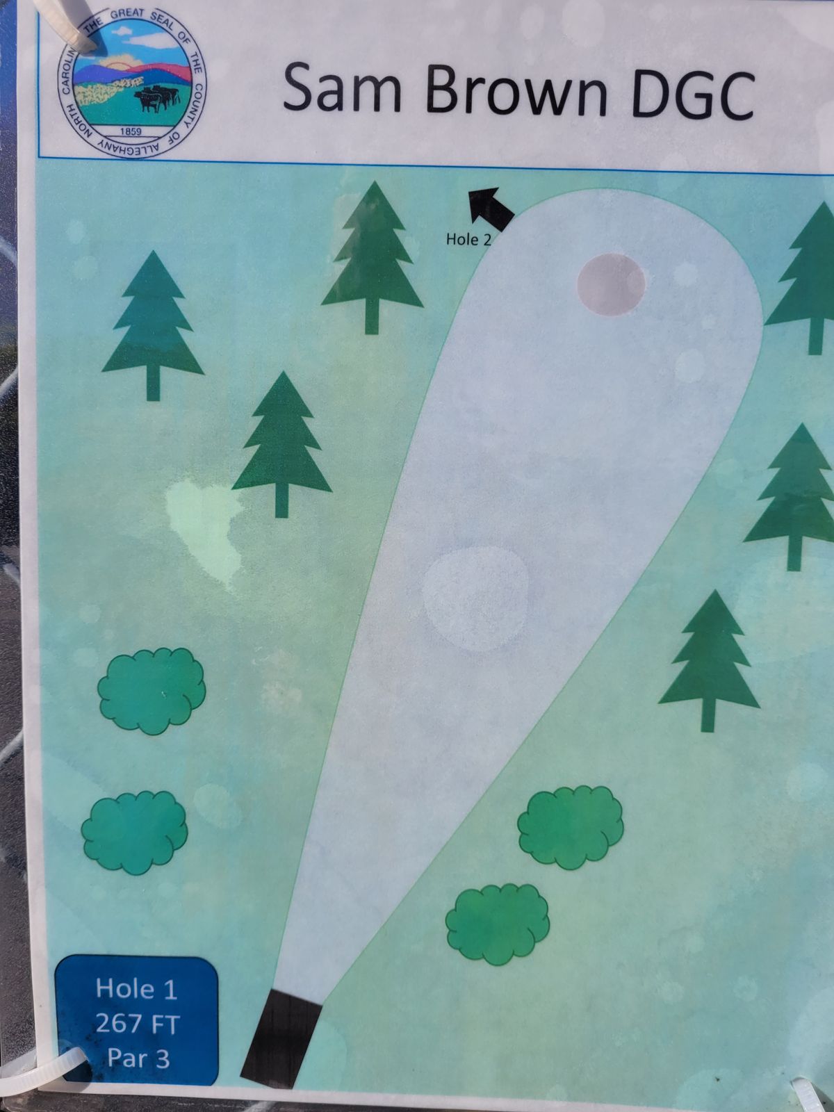 Hole #1 Map