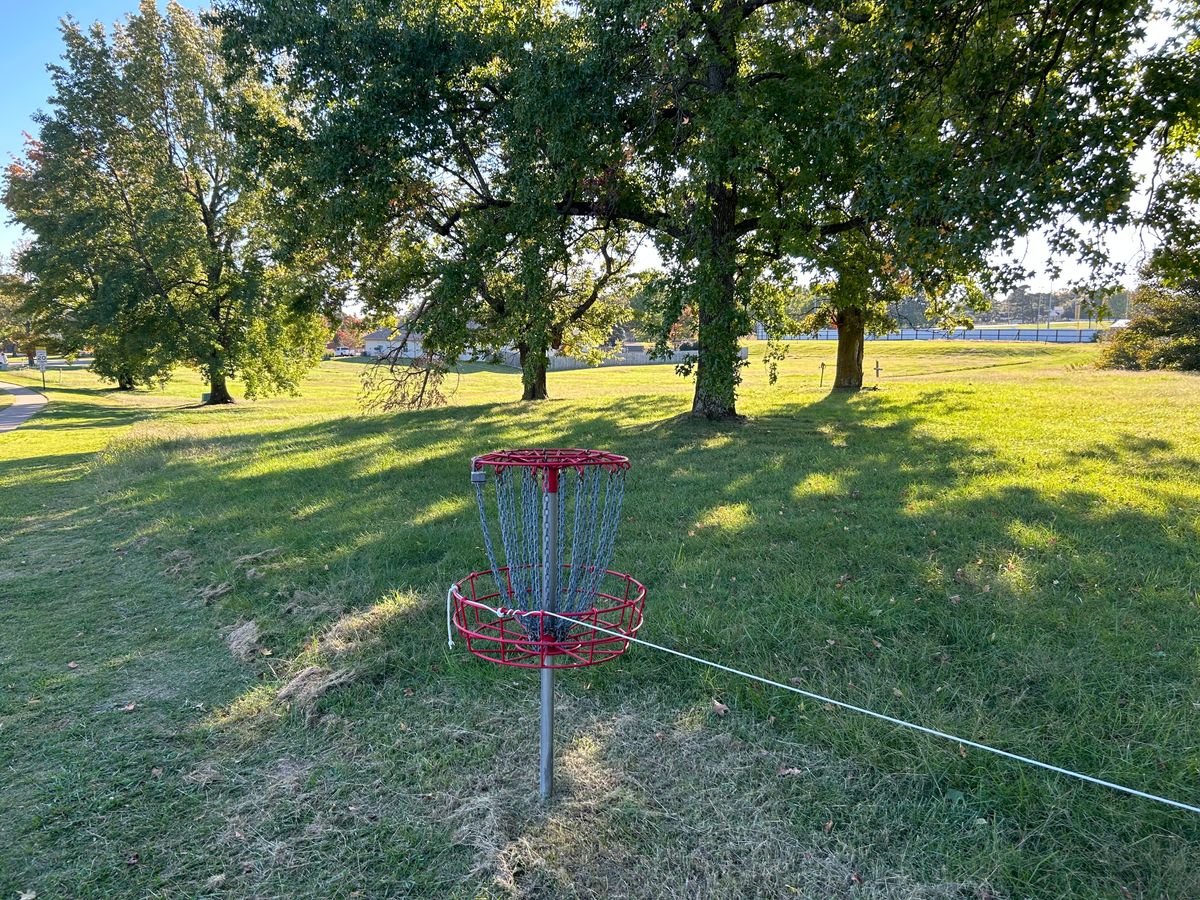 Hole #13 from behind the basket. 