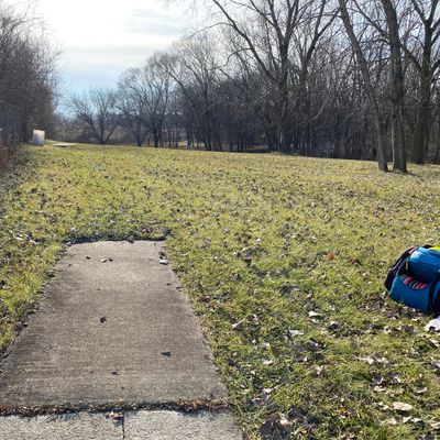 Hole 2, long tee.