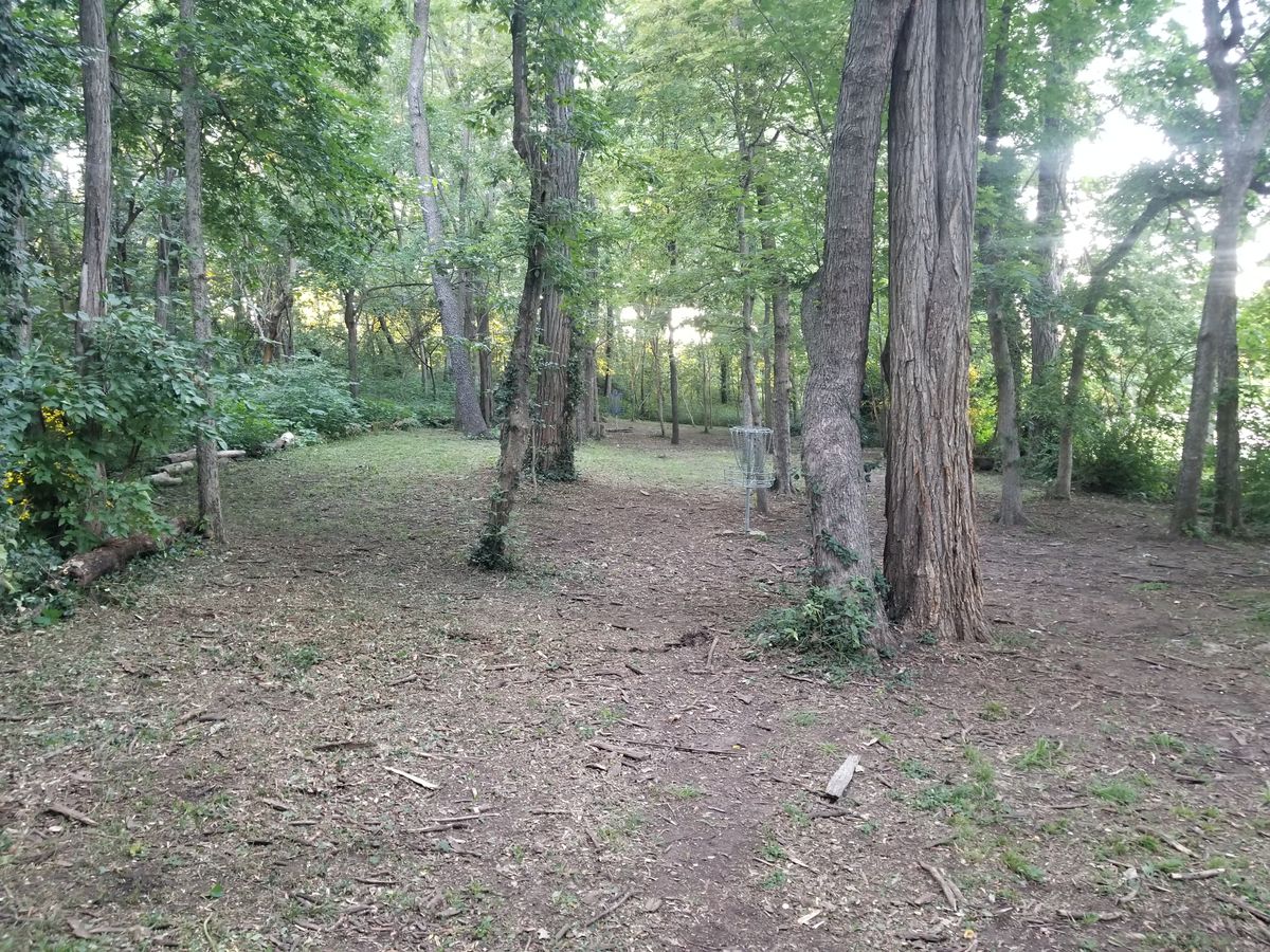Hole 17 from midway up the fairway july 2023