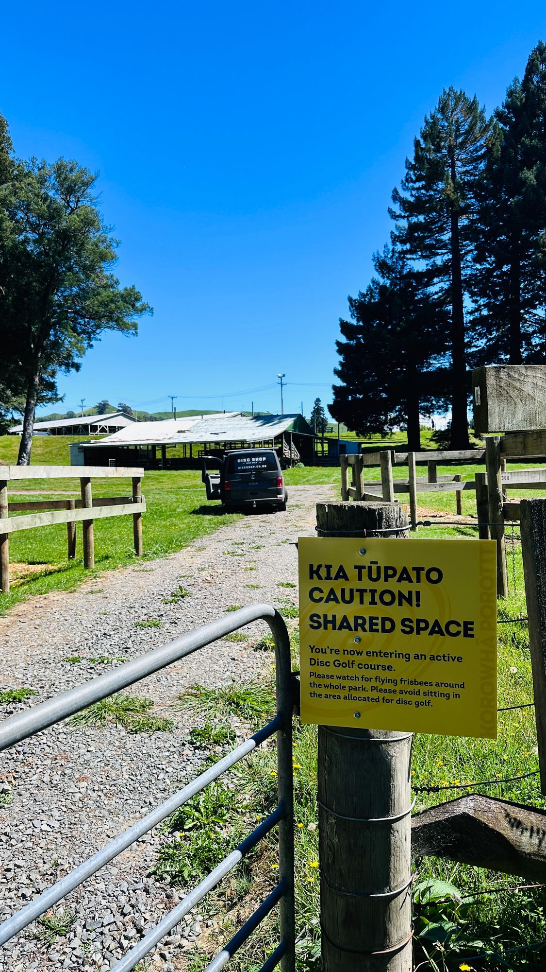 Safety first please - this course has great signage