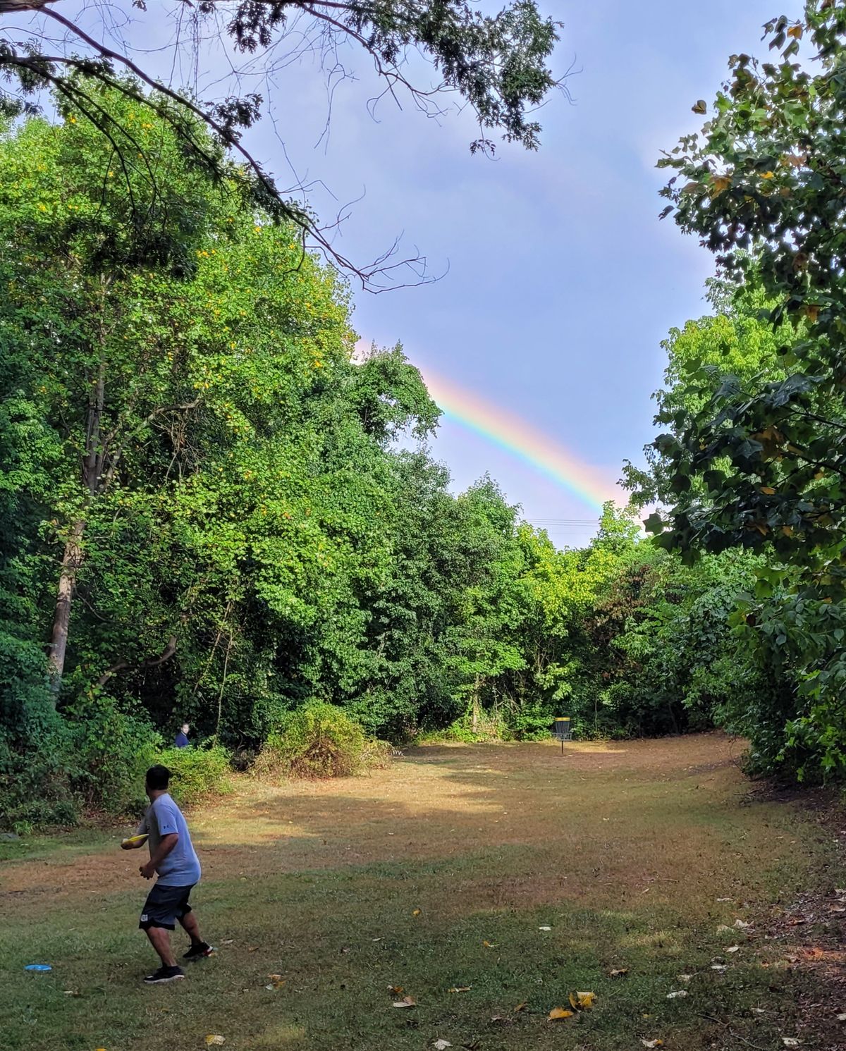 13 long under a rainbow sky