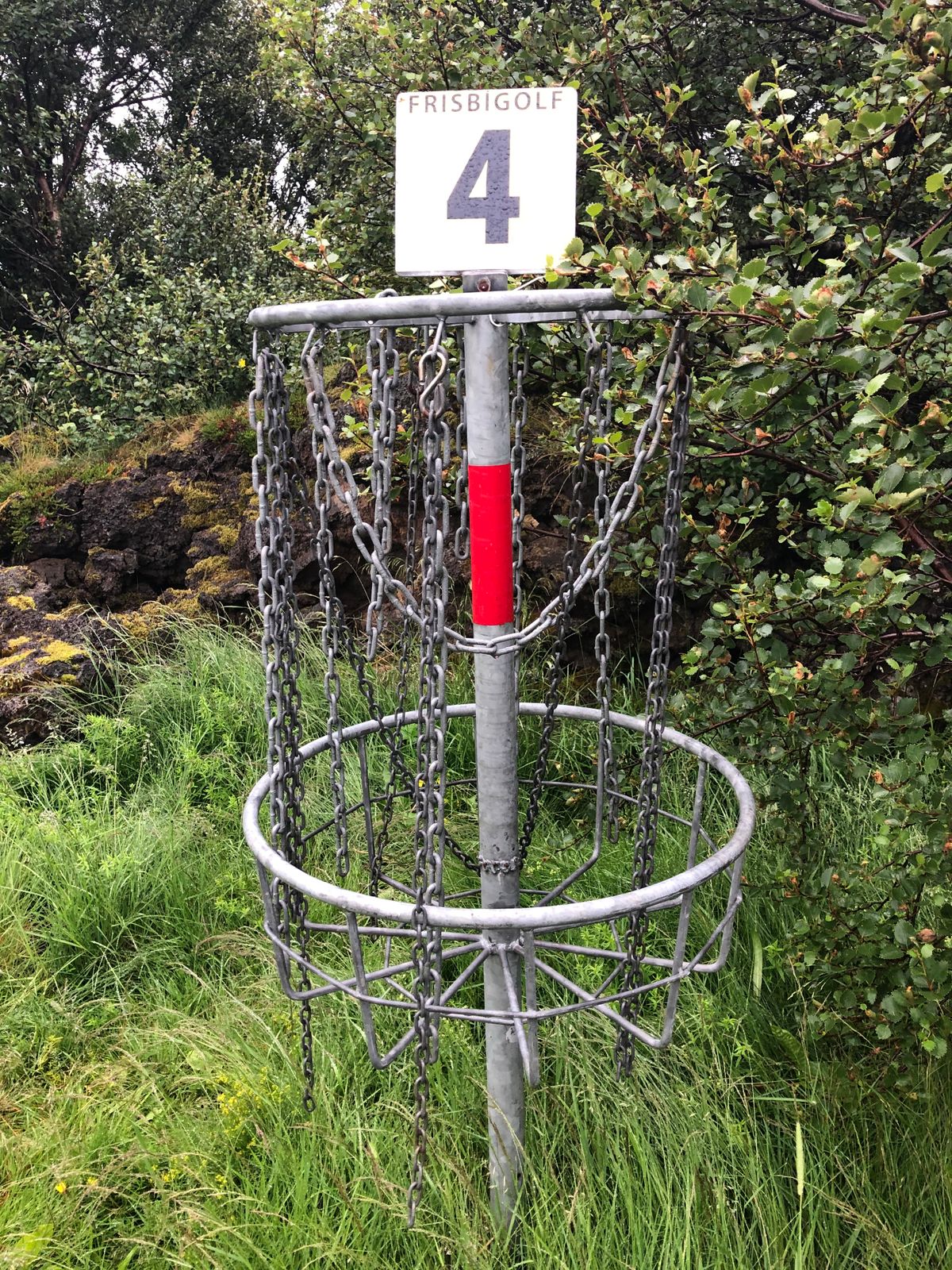 Hole 4 basket. All other baskets are similar