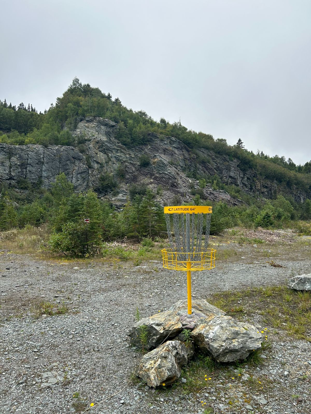 One of the holes in the quarry section