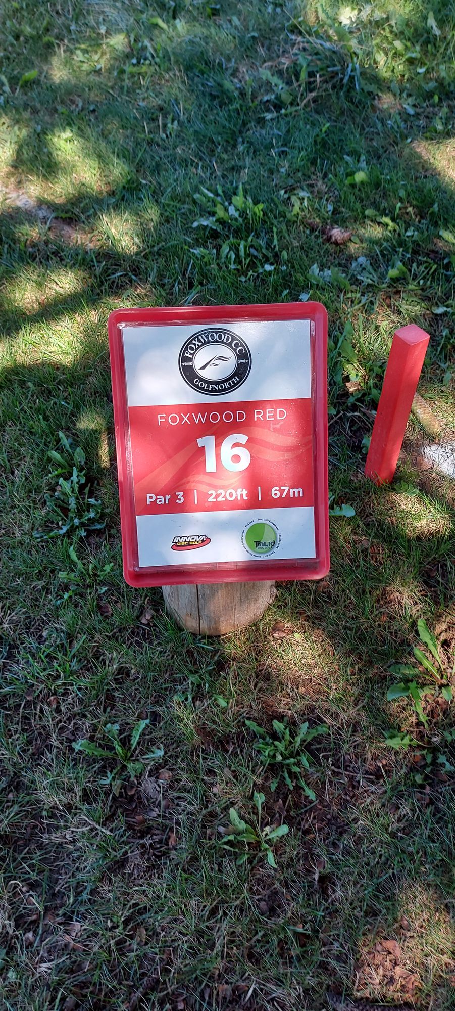 Hole sign #16.🇨🇦🍂🍁🇨🇦🍂🍁🇨🇦