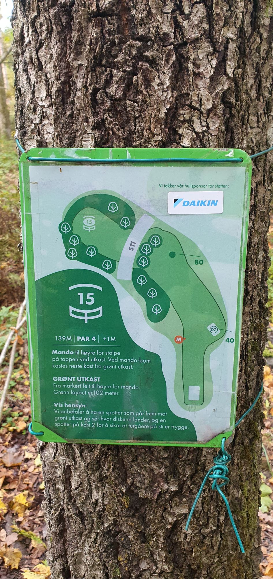 Last hole with a net on 10-2025
