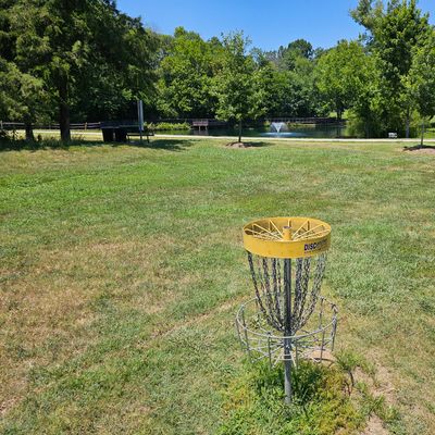 Hole 9's basket