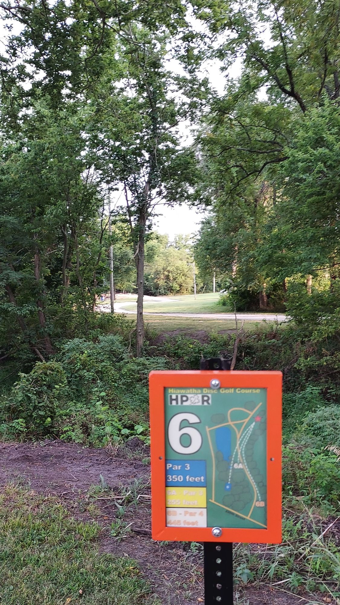Tee 6 looking across marsh and down the fairway.