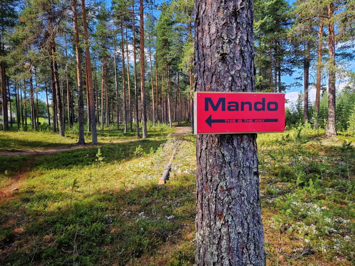 Mandot vid hål 3. This is the way 🥏