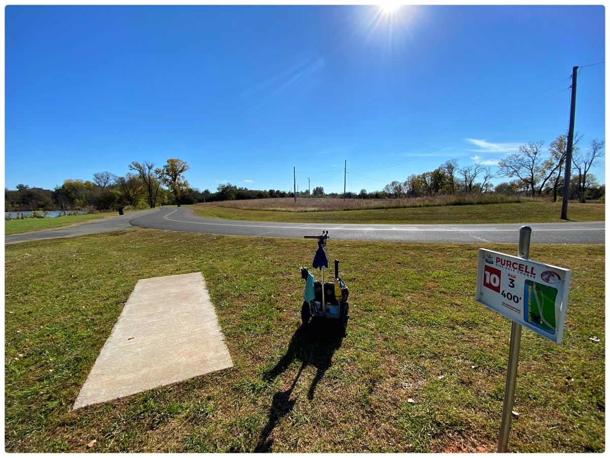 #10 Tee - Throwing south - with a good place to park if you play back 9 first then front