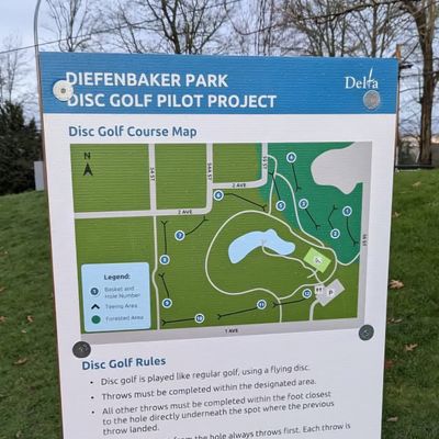 Primary course sign/map