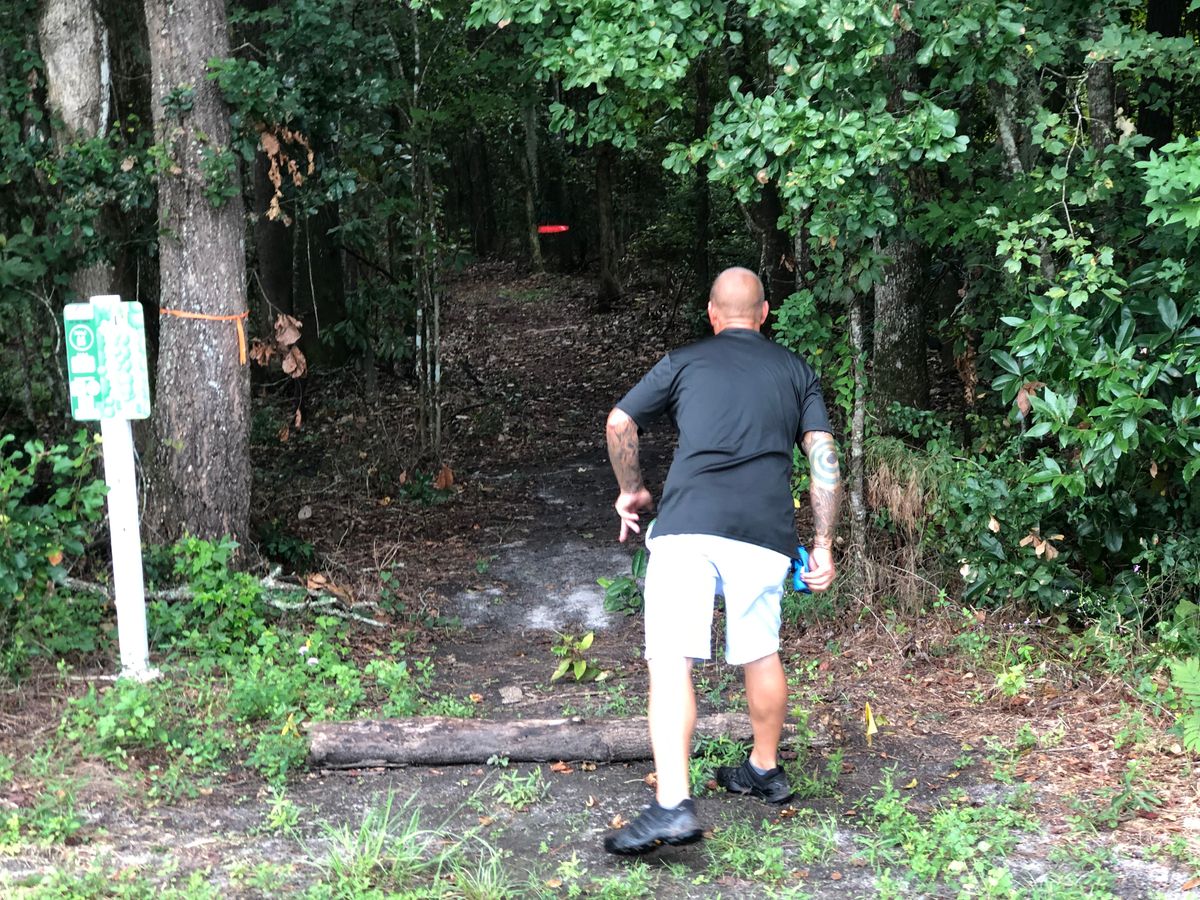 Hole 5 is a low tight straight shot as holes play this is the toughest. (Rough is Rough).