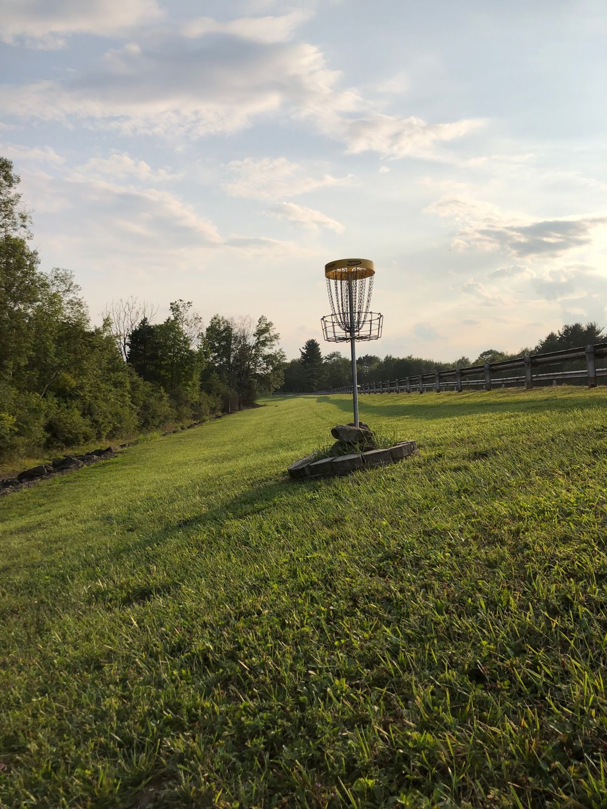 Slightly elevated green on hole 1.