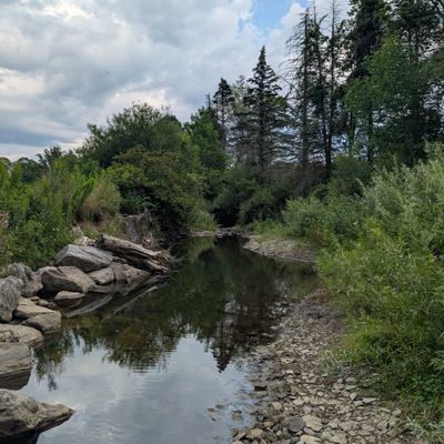 Creek beside hole 18