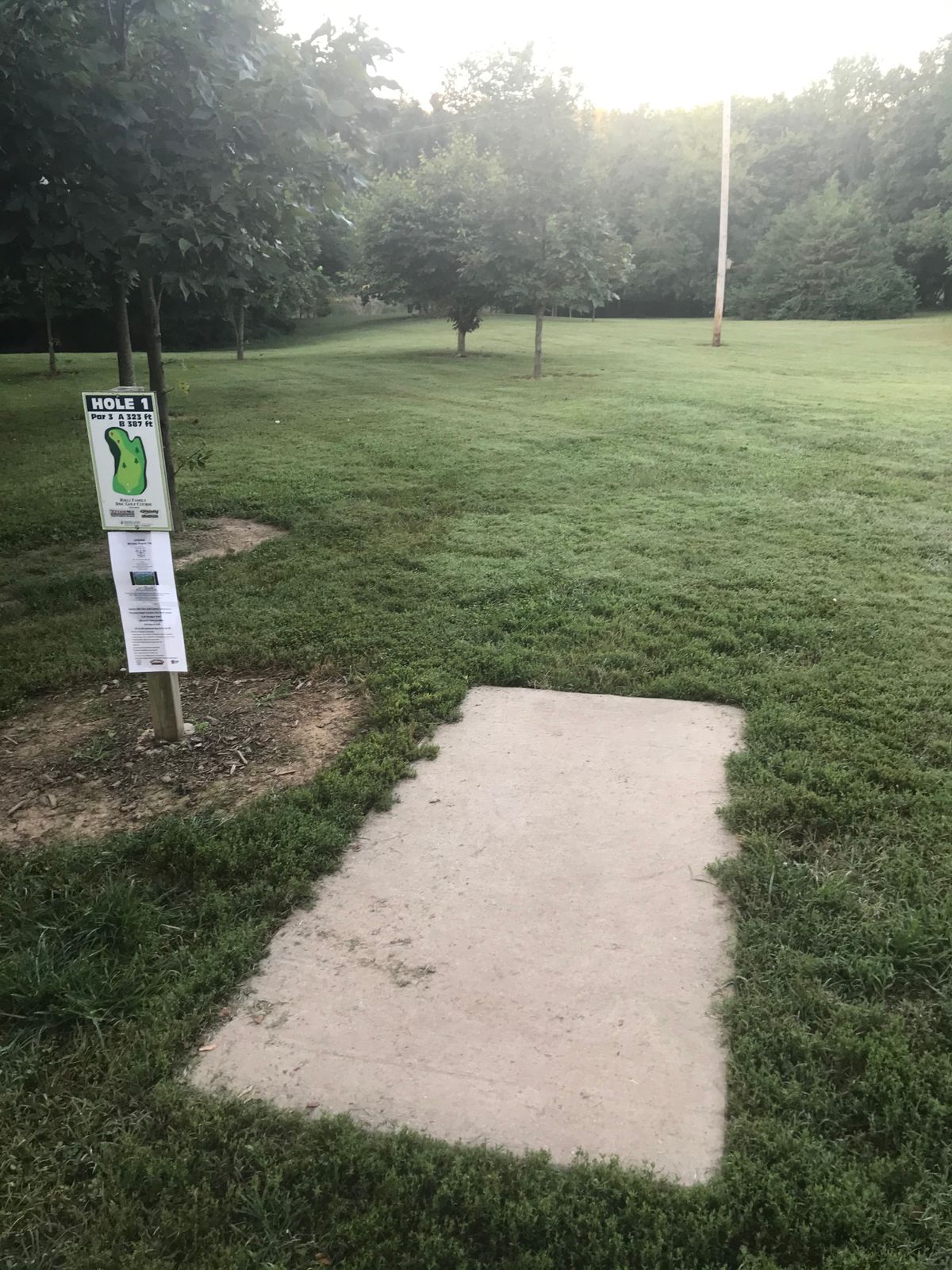 Hole 1 Teepad