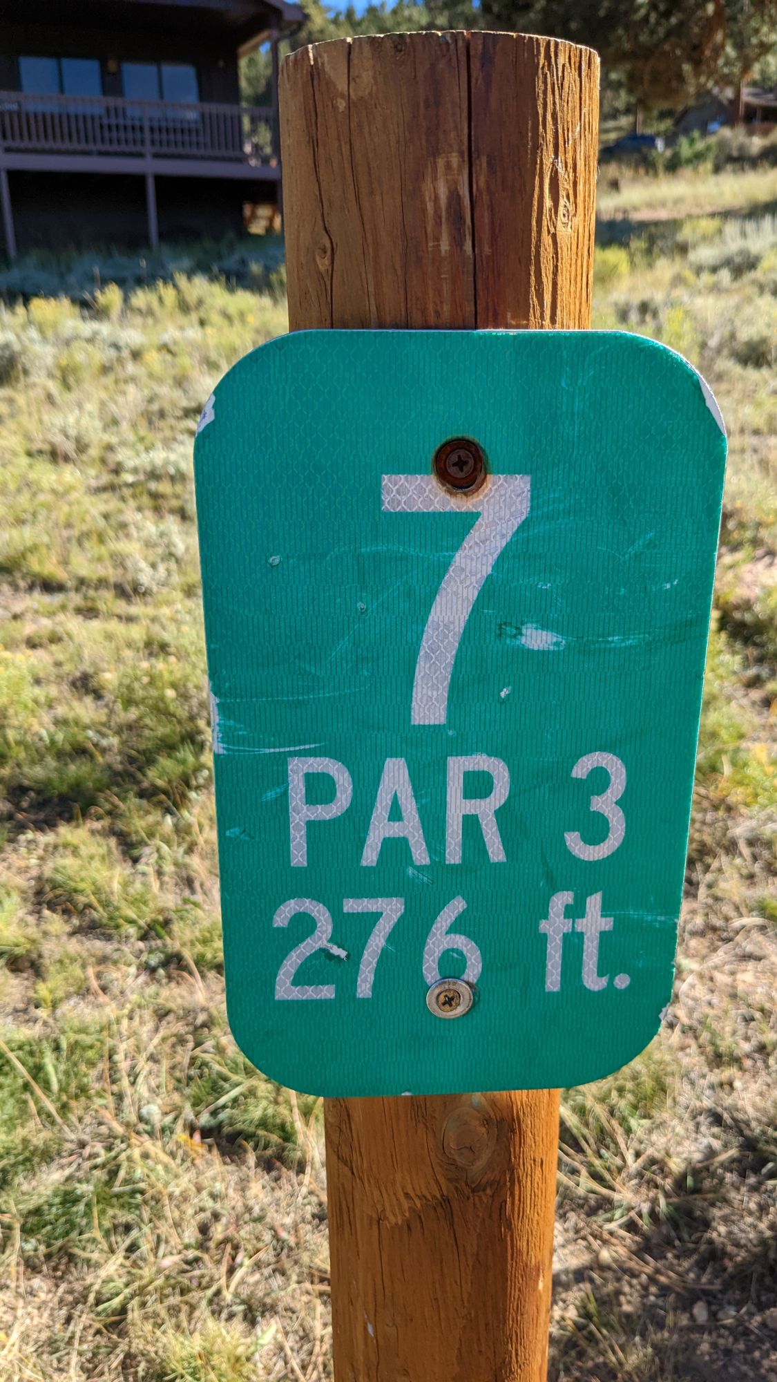 Hole 7 sign