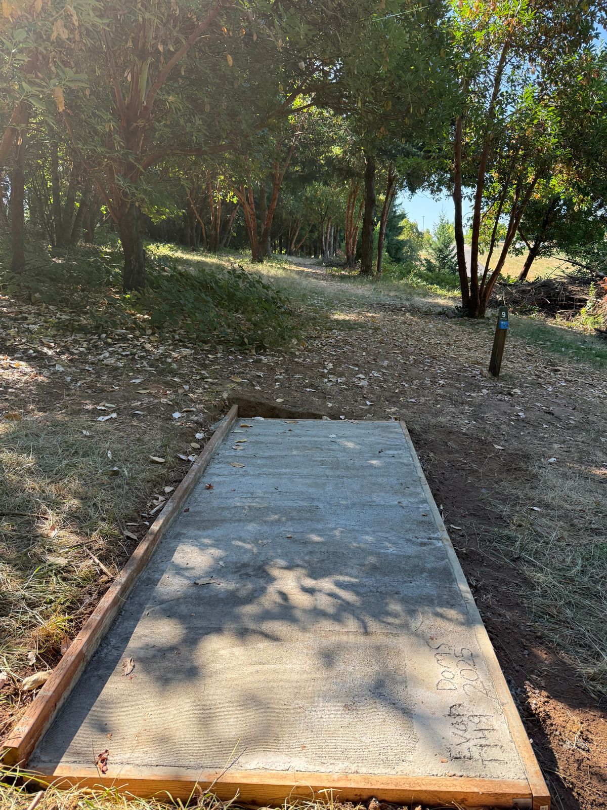 New pad on hole 9
