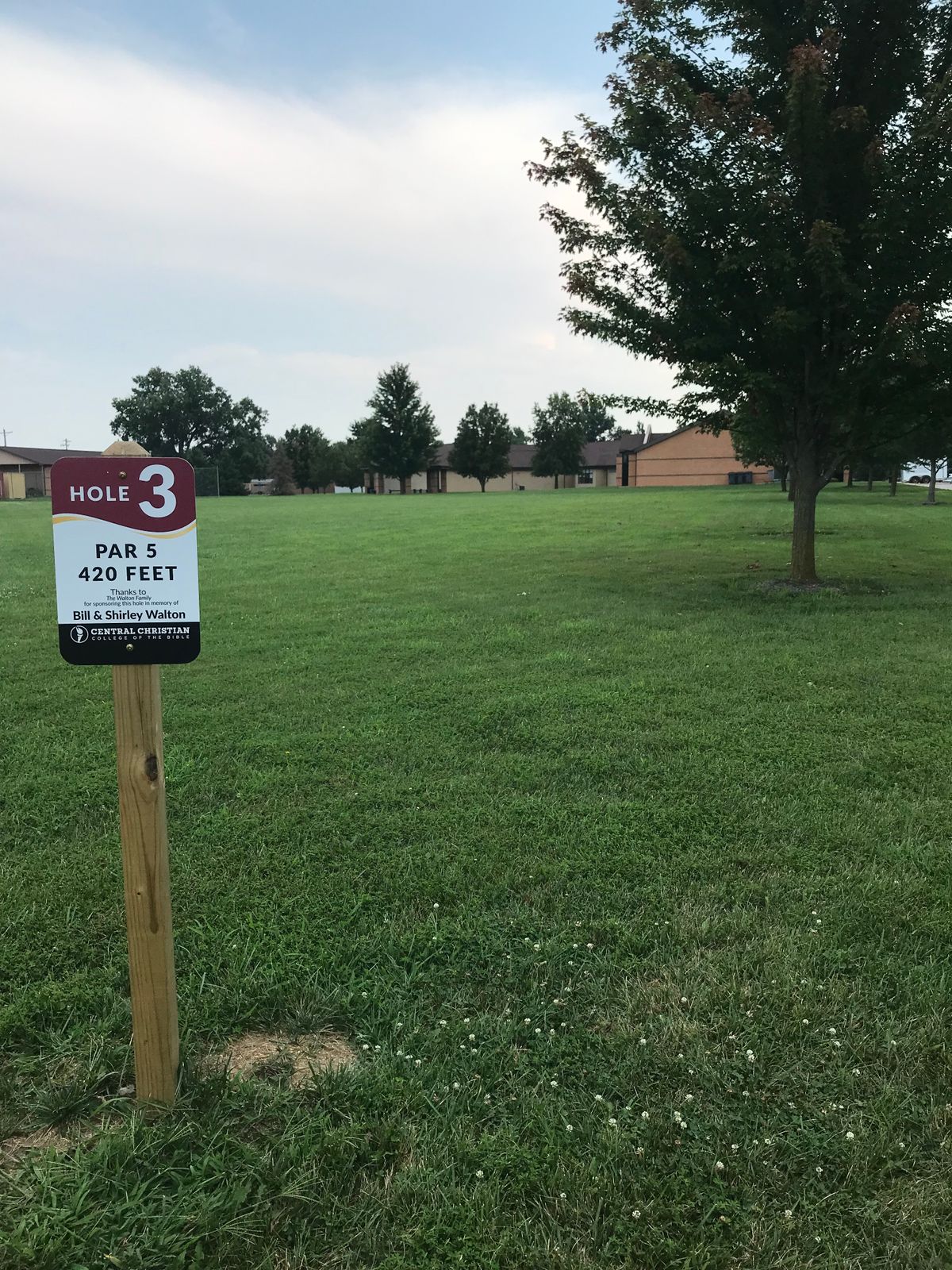 Hole #3 tee area