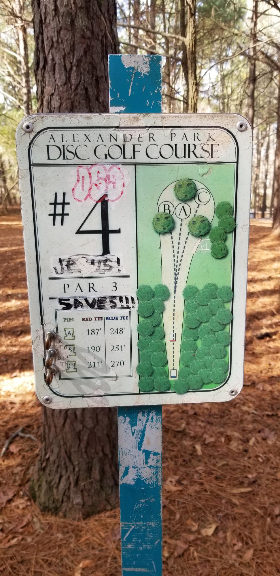 Hole 4 Sign