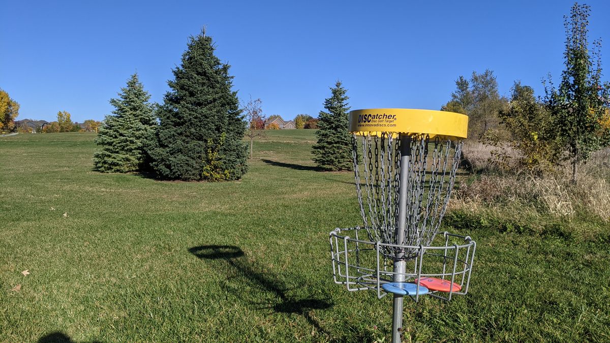 Tee #3.  (Basket #2)  Looking up towards Hole #3..