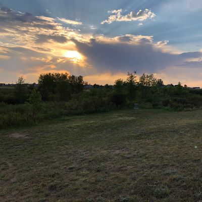 The sunrise on hole 8.