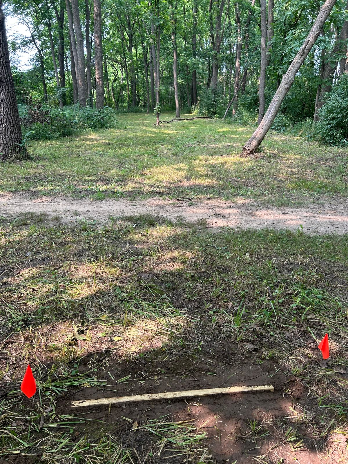 Hole 6 is not long but has a serious dog-leg right over a small creek.