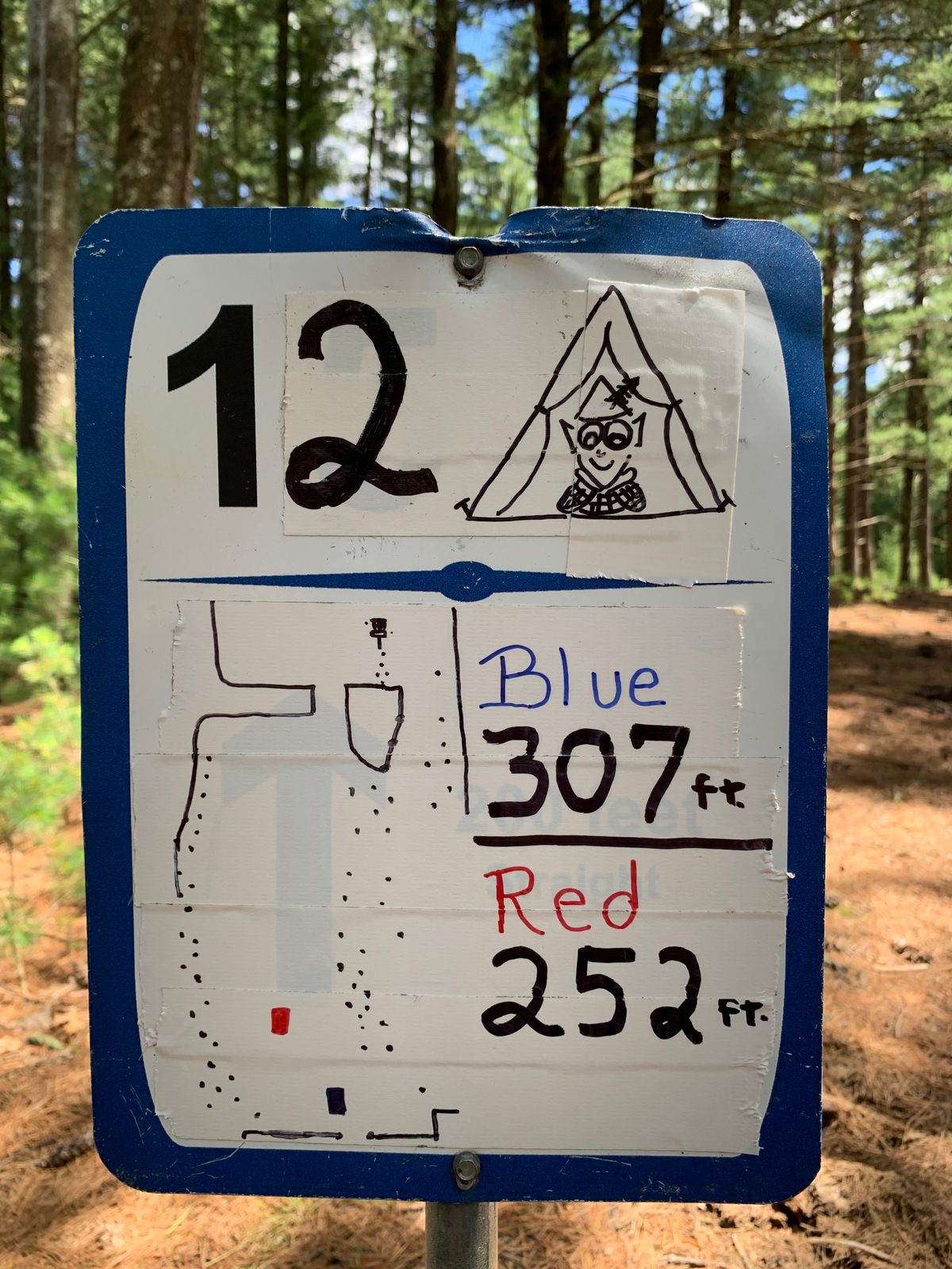 Temp tee sign
