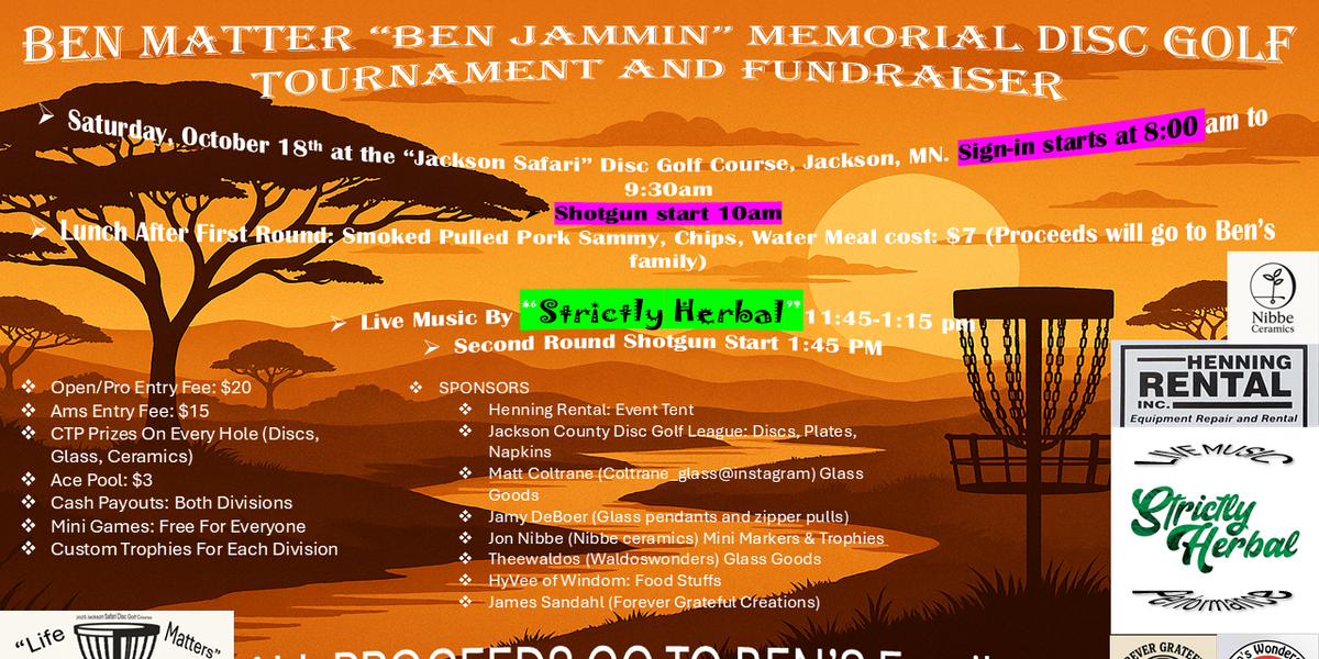 Ben Matter “Ben-Jammin” Memorial