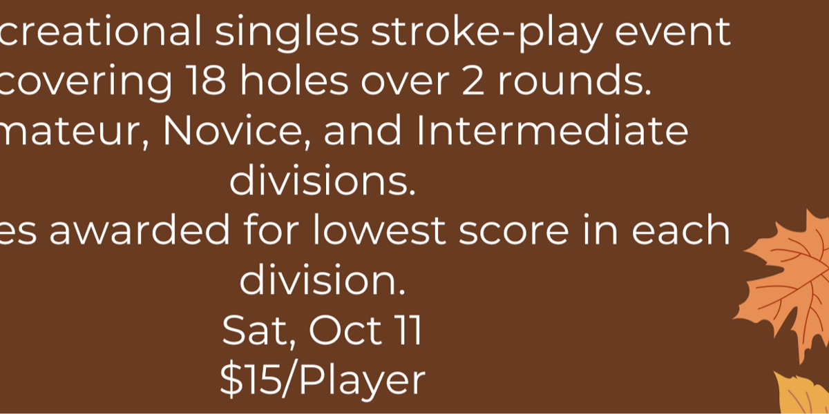 Turkey Toss Disc Golf Tournament