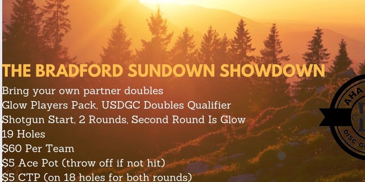 4th Annual Bradford Sundown Showdown (USDGC DOUBLES QUALIFIER) Driven by Innova