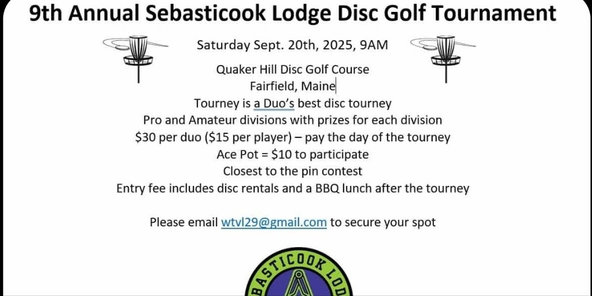 Sebasticook Masonic Fundraiser Tournament