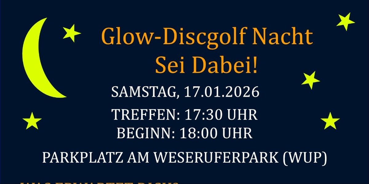 Glow Discgolf Nacht
