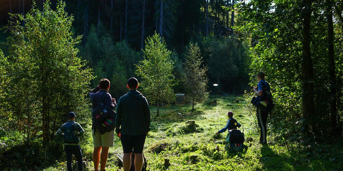 Påskepargolf på Skogen Diskgolfbane