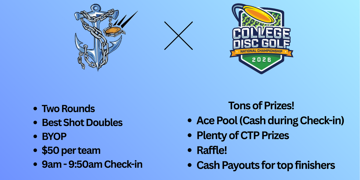 2026 GVSU Disc Golf Club Nationals Doubles Fundraiser