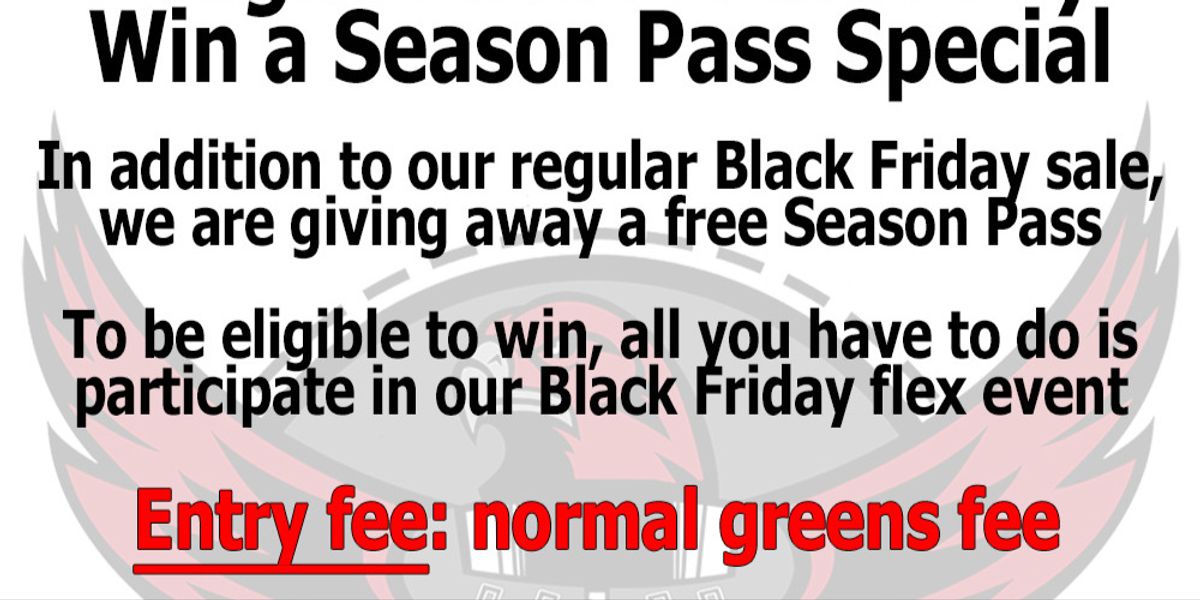 Black Friday Season Pass Special
